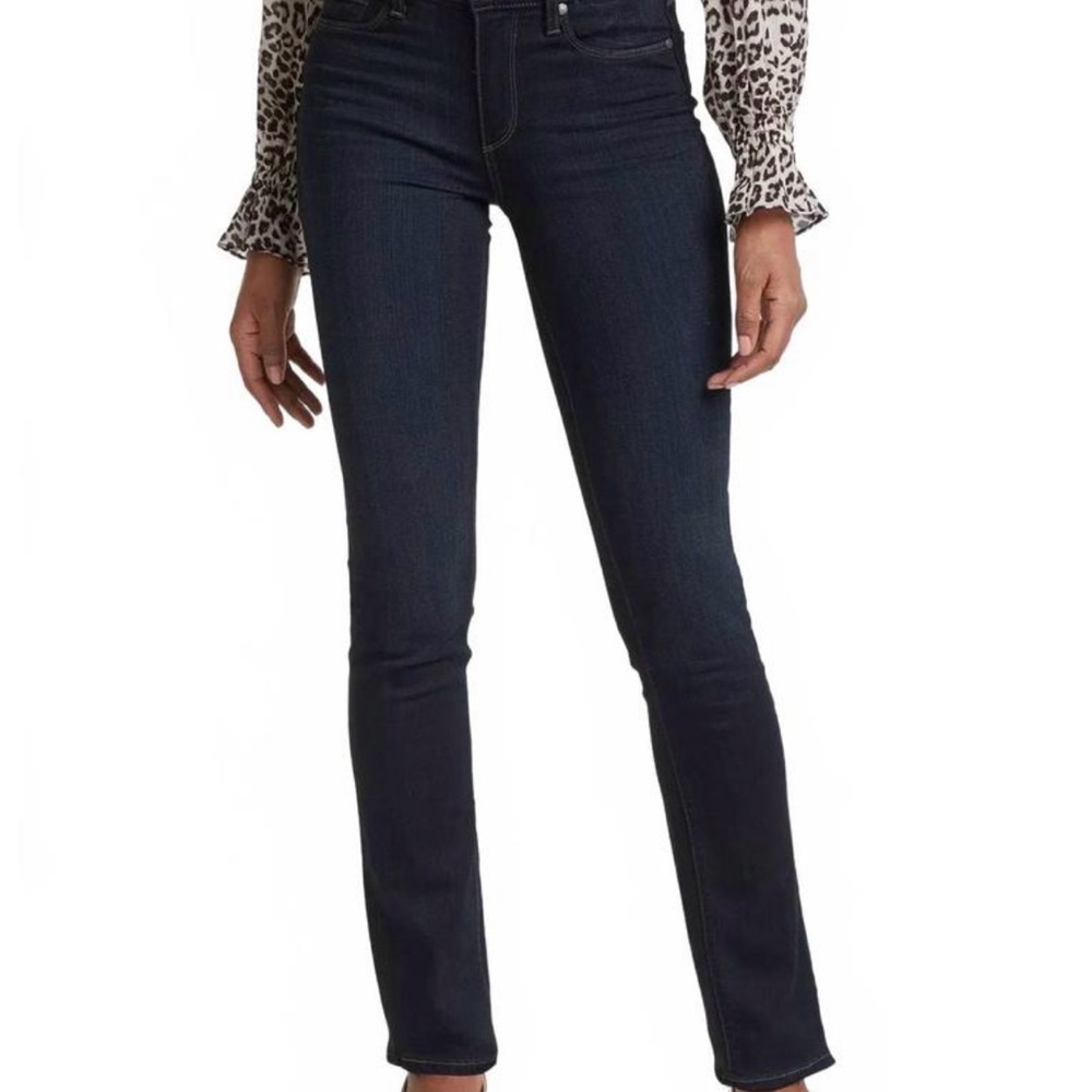 PAIGE Hoxton Straight Jeans in Mona (Dark Blue)